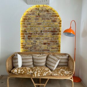 Rattan Textur Wandpanel